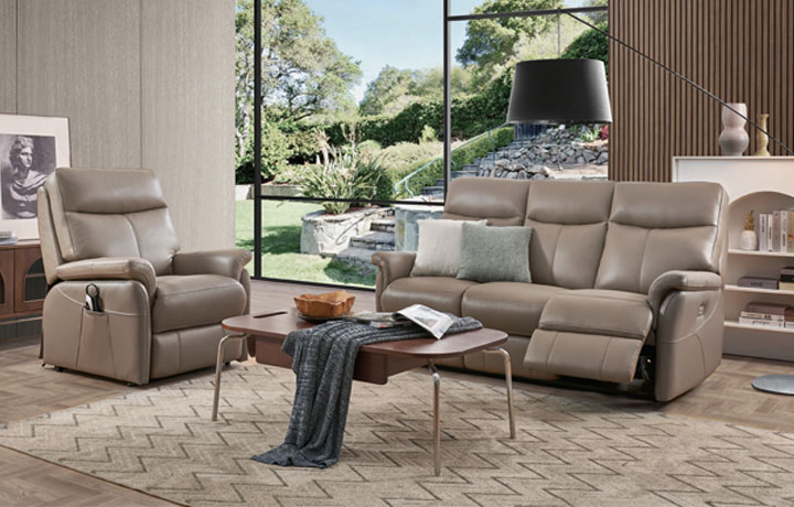 Sofas, Chairs & Corner Suites - Vienna Leather & Fabric Range