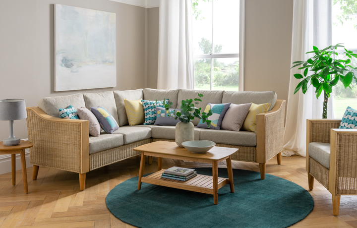 Indoor Cane Furniture  - Daro - Elgin Corner Suite Collection