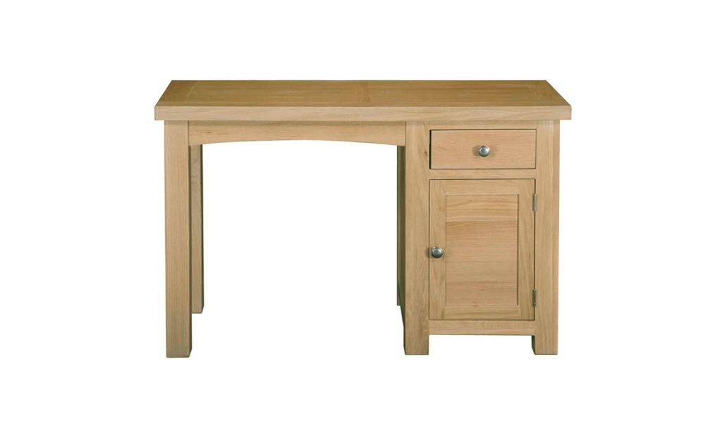 Suffolk Solid Oak 1 Drawer Door Writing Desk Lacquered Suffolk Solid Oak 1 Drawer Door Writing Desk