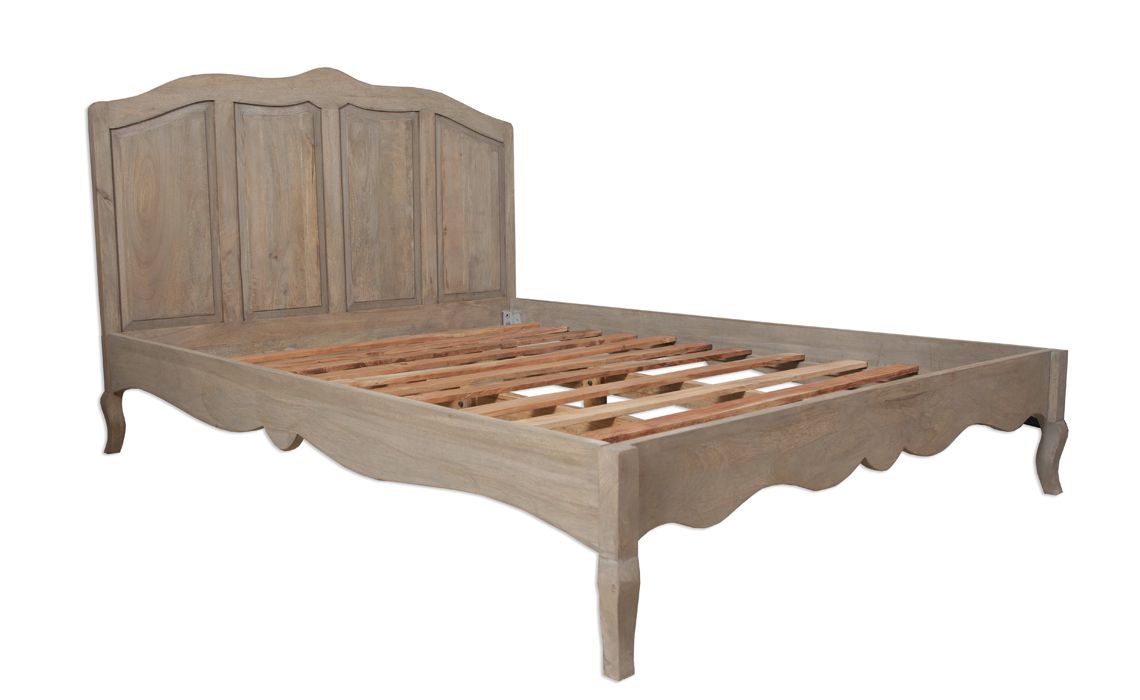 Montpellier Solid Mango 4ft6 Double Bed Frame With A Montpellier Solid Mango 4ft6 Double Bed Frame