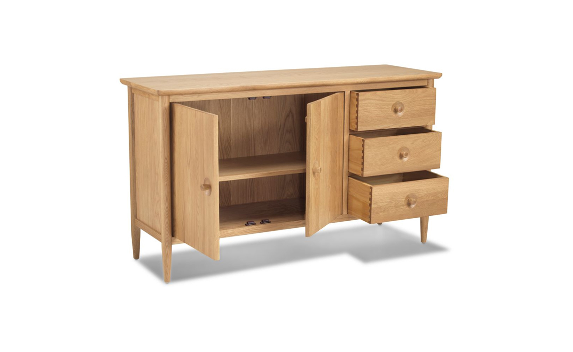 Nordic oak sideboard deals