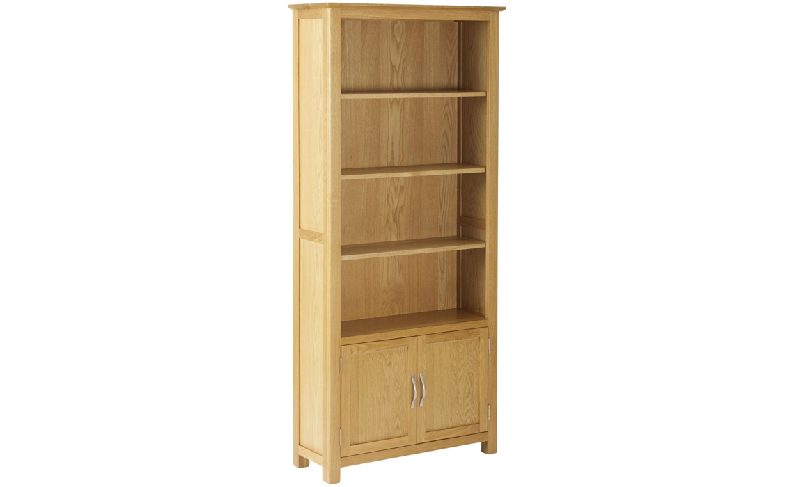 Origin Oak Bookcase With Cupboard Solid Oak Beds Mattresses