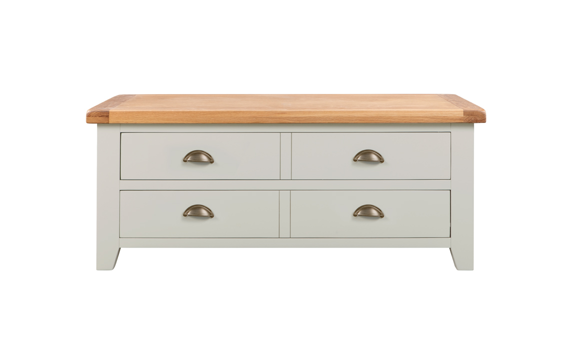 Eden Grey Painted Storage Coffee Table Painted Hardwood With