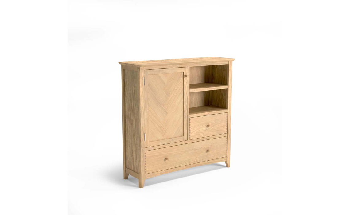 Carnaby Oak Large Drinks Cabinet