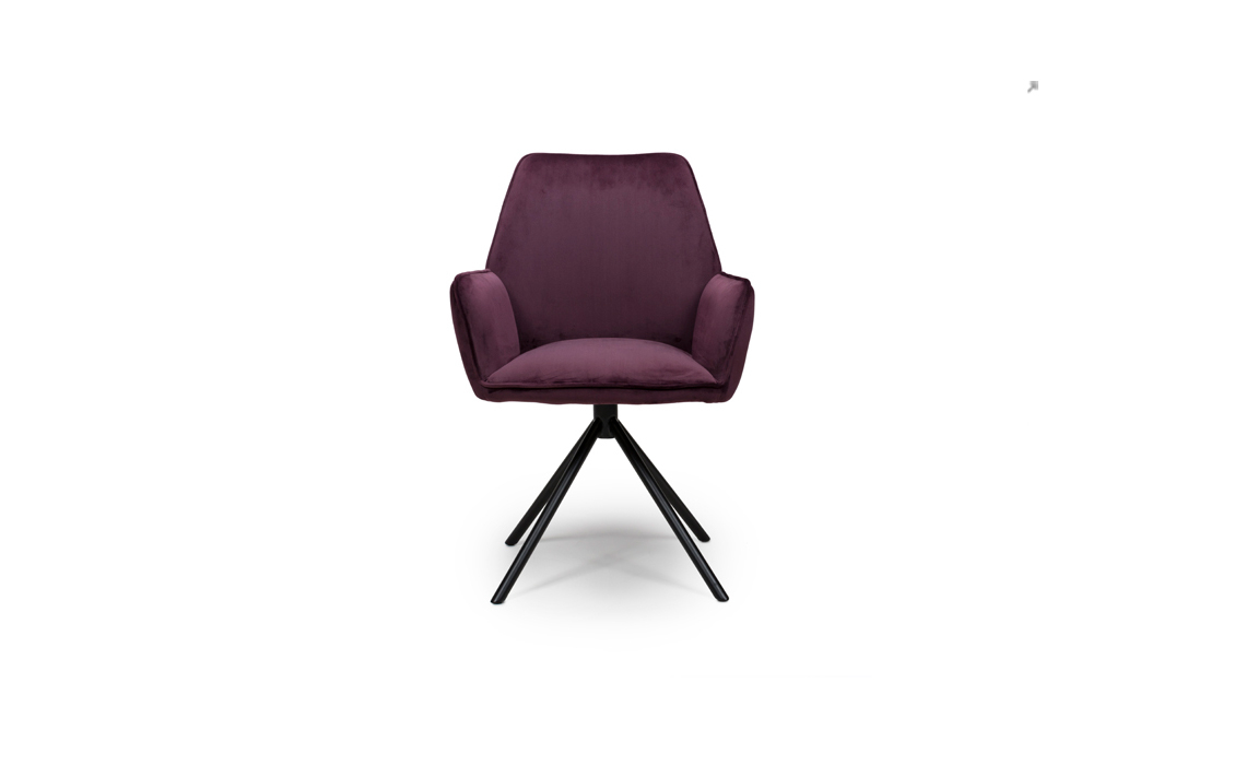 Uno Mulberry Dining Chair Velvet, Purple Dining Room Chairs Uk