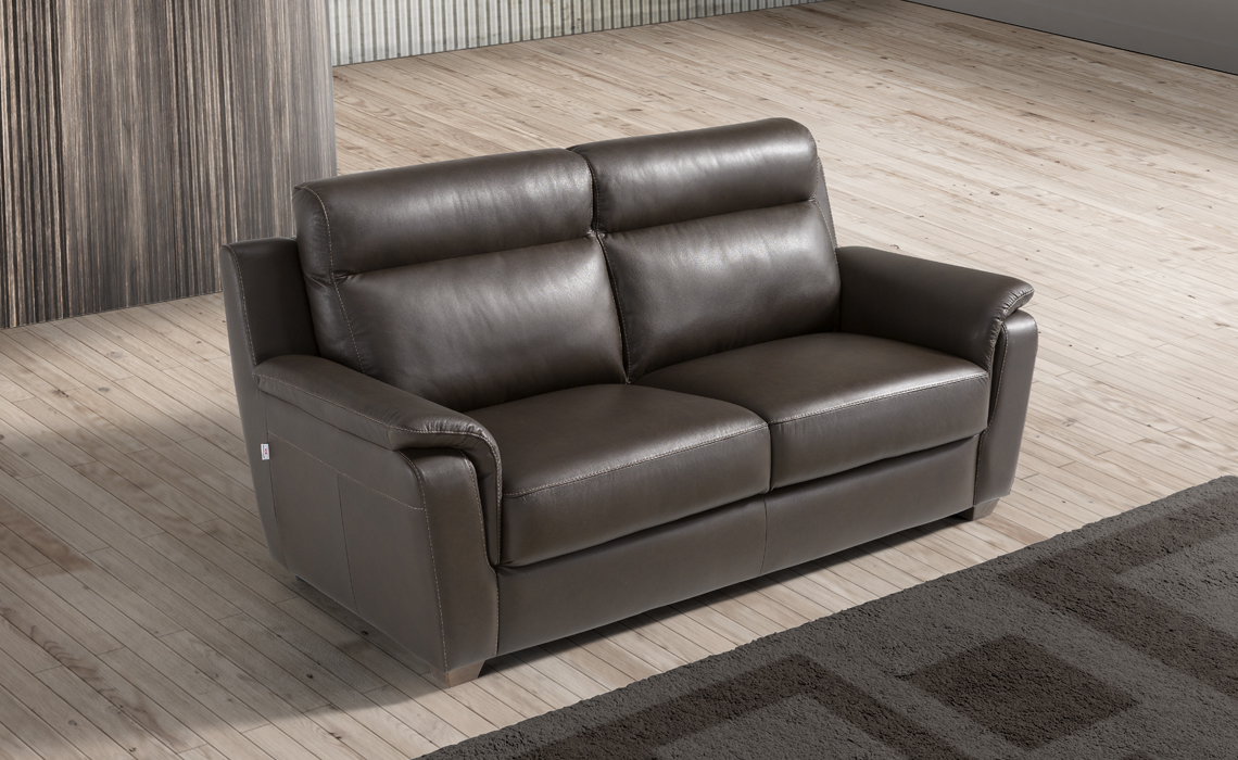Leather 2 seater sofa and chair clearance