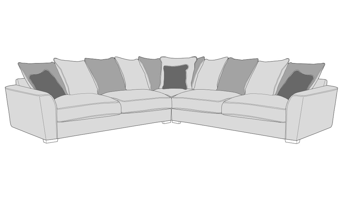 Full on sale corner sofa