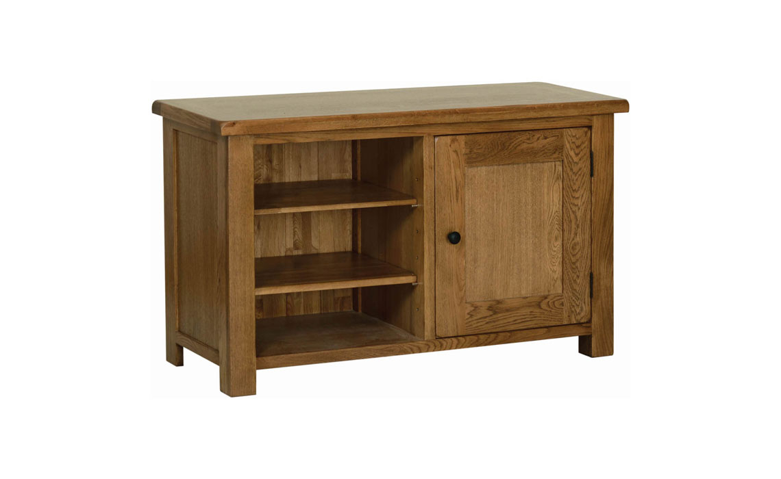 Original rustic oak tv cheap unit