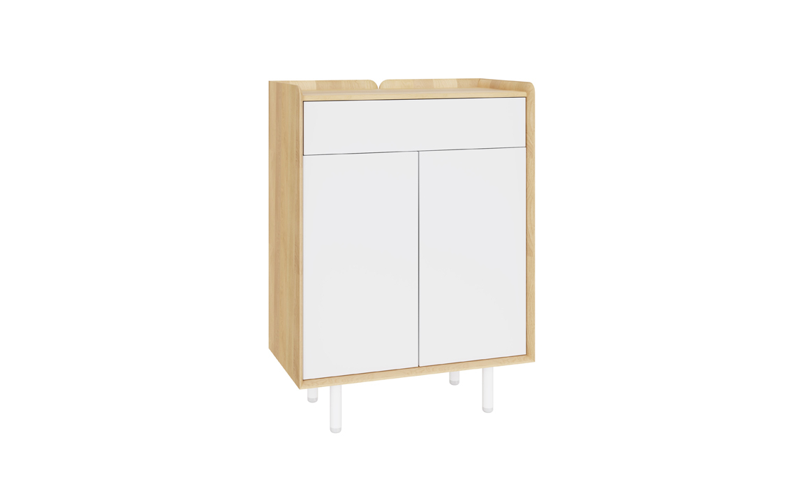 White clearance short cabinet