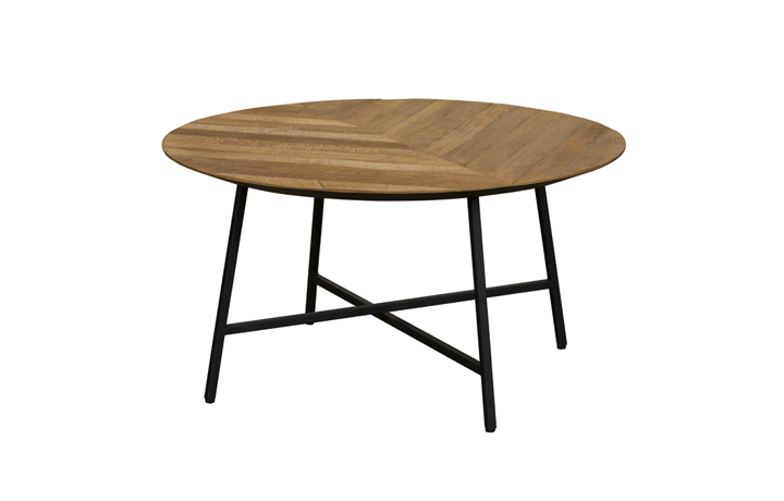 Coffee & Lamp Tables - Brixton Reclaimed Teak Round Coffee Table