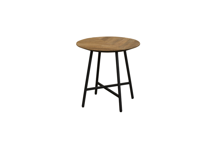 Coffee & Lamp Tables - Brixton Reclaimed Teak Round Side Table