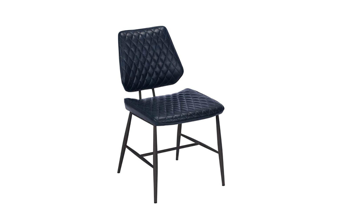 Soho House Solid Oak Range - Dalton Dining Chair Dark Blue