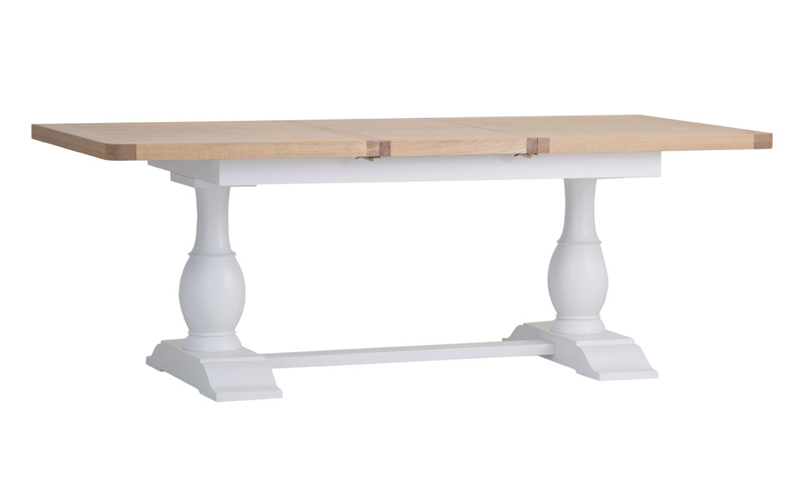 Dining Tables - Cheshire White Painted 160-210cm Extending Table