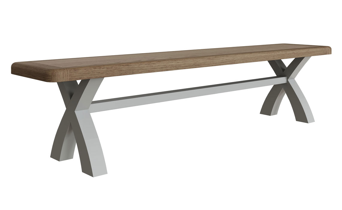 Dining Room Furniture - Ambassador Grey 200cm Bench