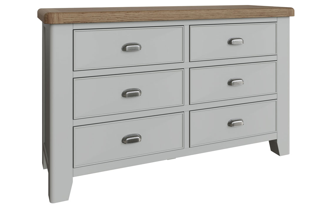 Chest Of Drawers - Ambassador Grey 6 Drawer Chest