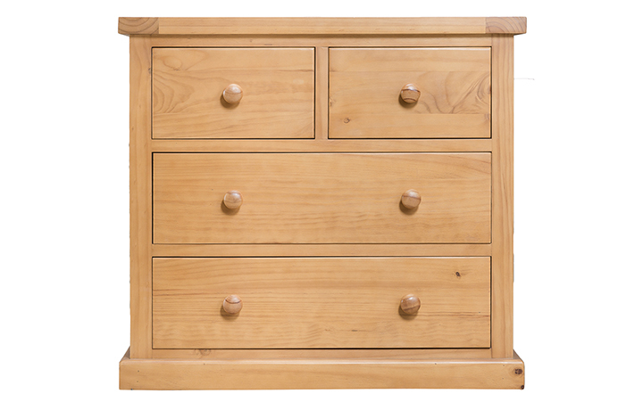 Pine Chest Of Drawers - Country Pine 2 Over 2 Chest Of Drawers