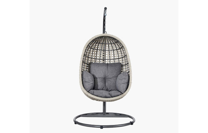Slate & Stone Grey Outdoor Furniture Sets - Stone Grey St Kitts Single Hanging Chair