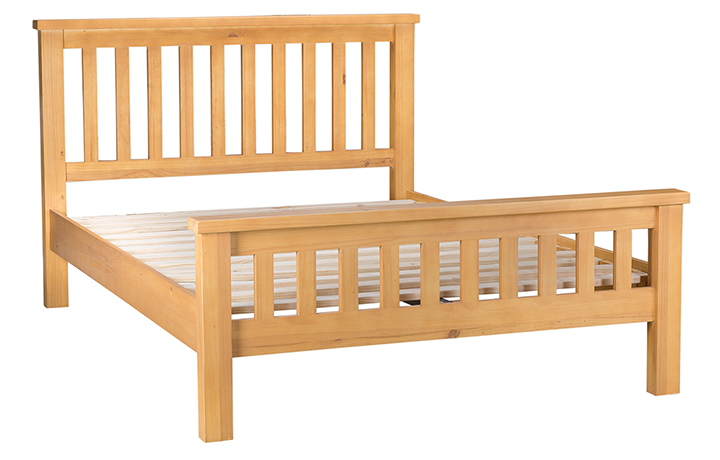 5ft Kingsize Hardwood Bed Frames - Country Pine 5ft King Size Bed Frame