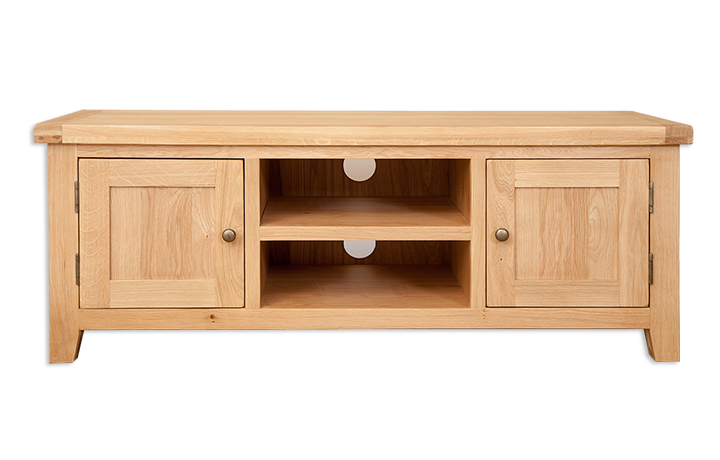 TV Cabinets - Windsor Natural Oak Large TV Cabinet