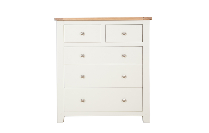 Chest Of Drawers - Chelsworth Ivory Painted 2 Over 3 Chest