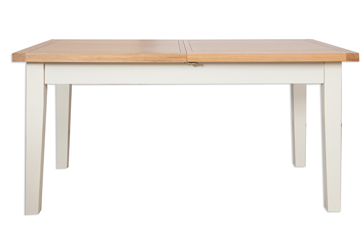Painted Dining Tables - Chelsworth Ivory Painted 120-160cm Extending Dining Table