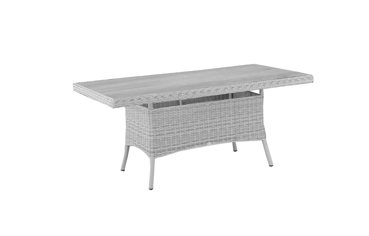Daro - Santorini Mixed Grey Or Vintage Lace Outdoor Collection - Santorini Mixed Grey 150cm Rectangular Dining Table With HPL Top