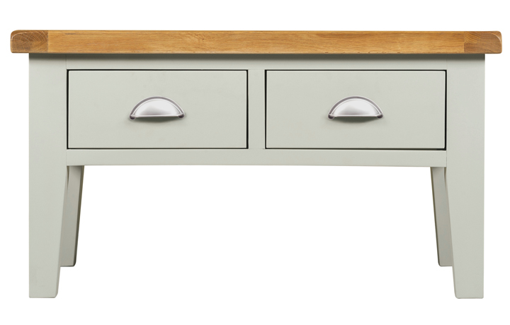 Coffee & Lamp Tables - Eden Grey Painted Coffee Table With Drawers