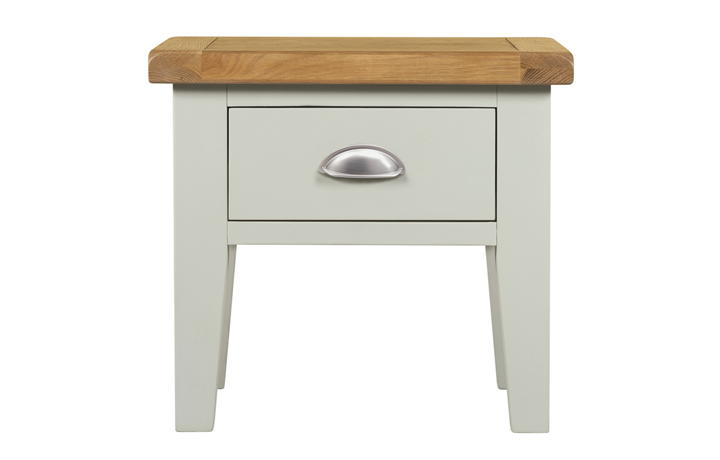 Coffee & Lamp Tables - Eden Grey Painted Lamp Table With Drawer