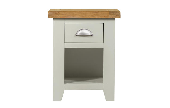 Eden Grey Painted Collection - Eden Grey Painted Small 1 Drawer Bedside 