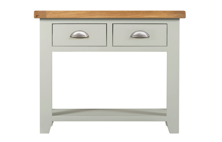 Eden Grey Painted Collection - Eden Grey Painted Console Table 2 Drawers