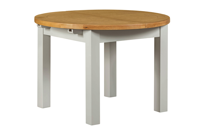 Painted Dining Tables - Eden Grey Painted Round Extending Table