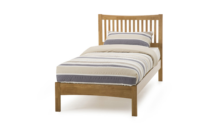 Beds & Bed Frames - 3ft Mya Single Slated Bed Frame With Low End