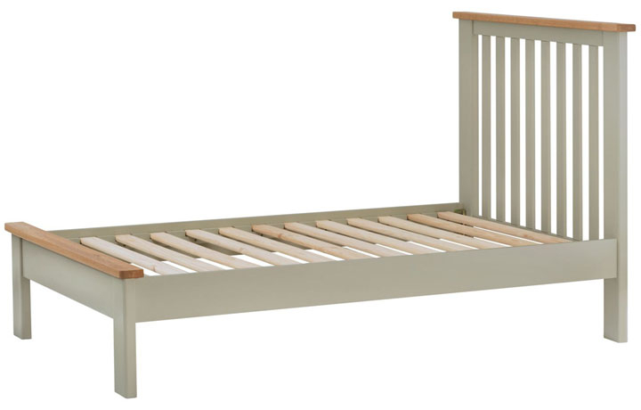 3ft Single Hardwood Bed Frames - Pembroke Stone Painted 3ft Single Bed Frame