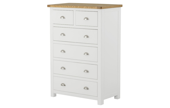 Pembroke White Painted Collection  - Pembroke White Painted 2 Over 4 Chest