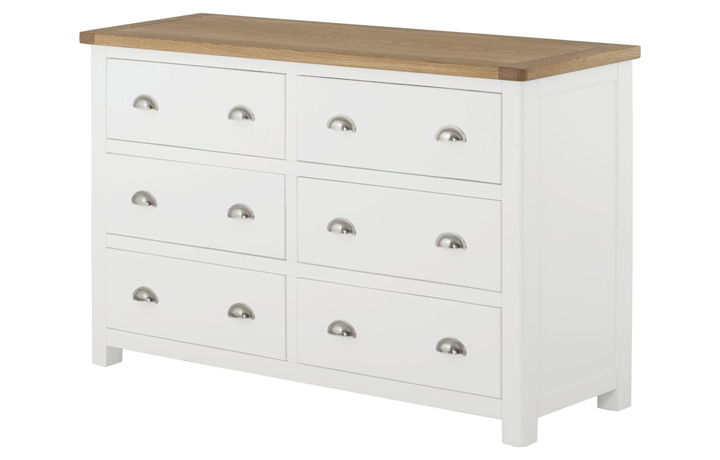 Pembroke White Painted Collection  - Pembroke White Painted 6 Drawer Chest