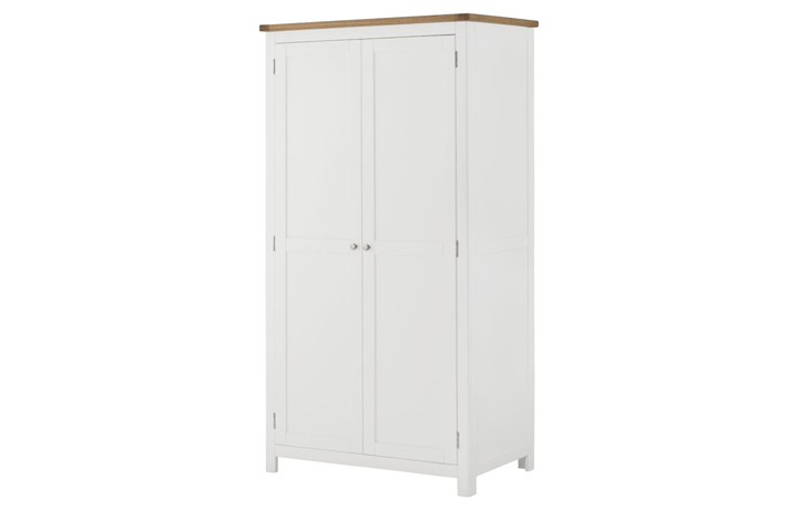 Pembroke White Painted Collection  - Pembroke White Painted 2 Door Wardrobe