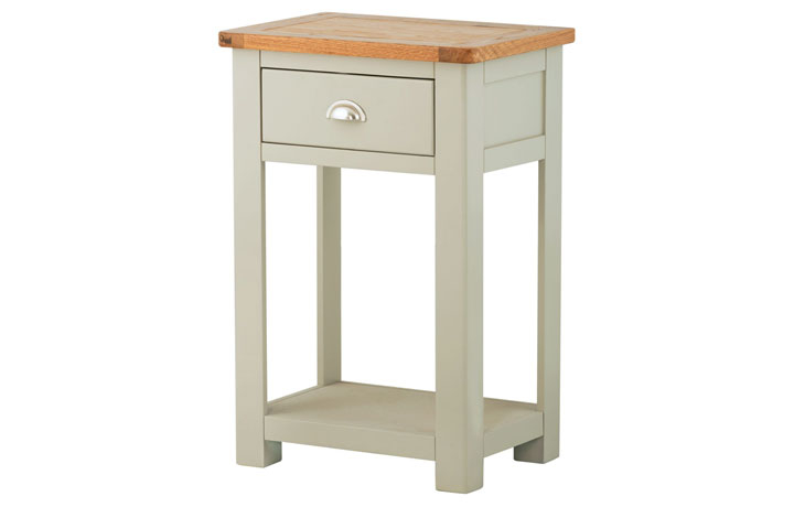 Painted 1 Drawer Console Tables - Pembroke Stone Painted 1 Drawer Console Table