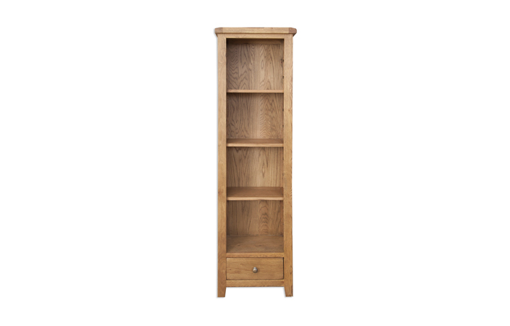 Bookcases - Windsor Rustic Oak Slim Bookcase