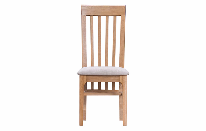 Oak Dining Chairs - Odense Oak Slat Back Dining Chair 