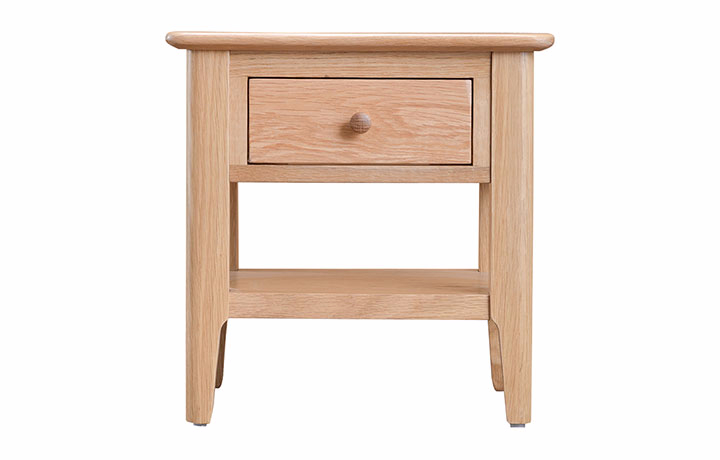 Oak Coffee Tables with Drawers - Odense Oak Lamp Table