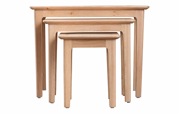 Nested Tables - Odense Oak Nest Of 3 Tables