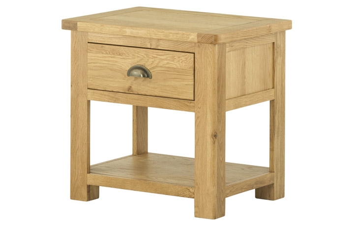 Oak Coffee Tables with Drawers - Pembroke Oak Lamp Table With Drawer