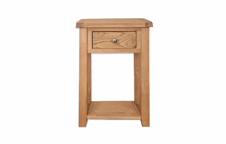Consoles - Windsor Rustic Oak 1 Drawer Console Table