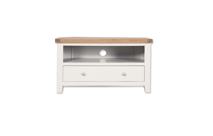 Henley White Painted Collection - Henley White Painted Corner TV Cabinet