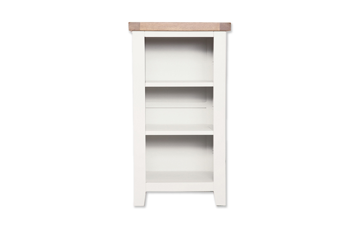 Bookcases - Henley White Painted Small Bookcase/DVD Rack
