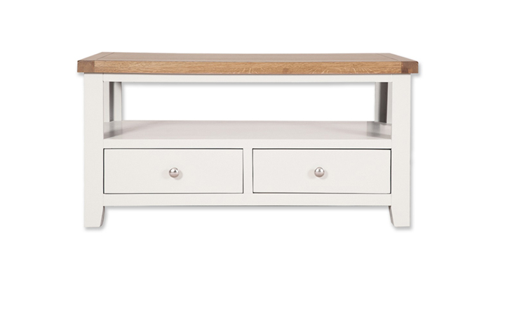 Coffee & Lamp Tables - Henley White Painted Coffee / TV Table