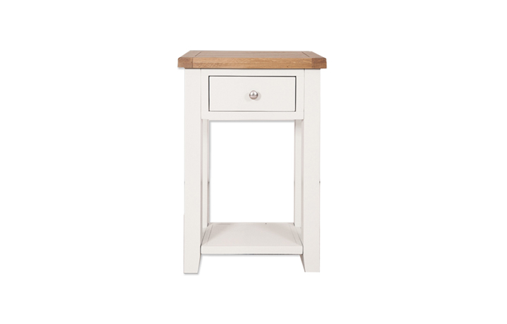 Henley White Painted Collection - Henley White Painted 1 Drawer Console Table