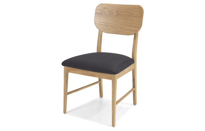 Nordic Solid Oak Collection - Nordic Solid Oak Dining Chair With Pad