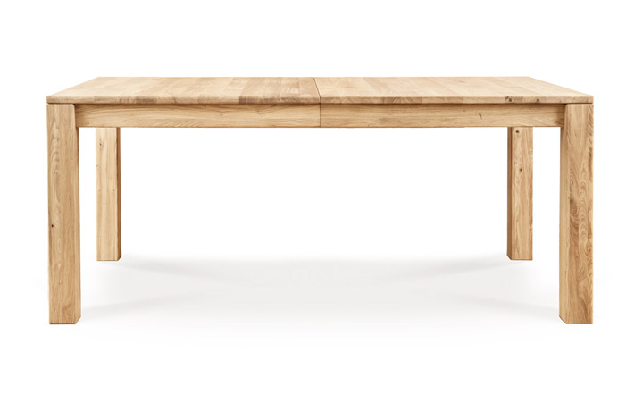 Annika Modern Oak Collection - Natures Solid Oak 135-185cm Extending Dining Table With 1 Leaf
