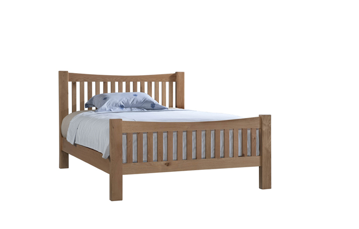3ft Single Hardwood Bed Frames - Lavenham Oak High End 3ft Single Bed Frame